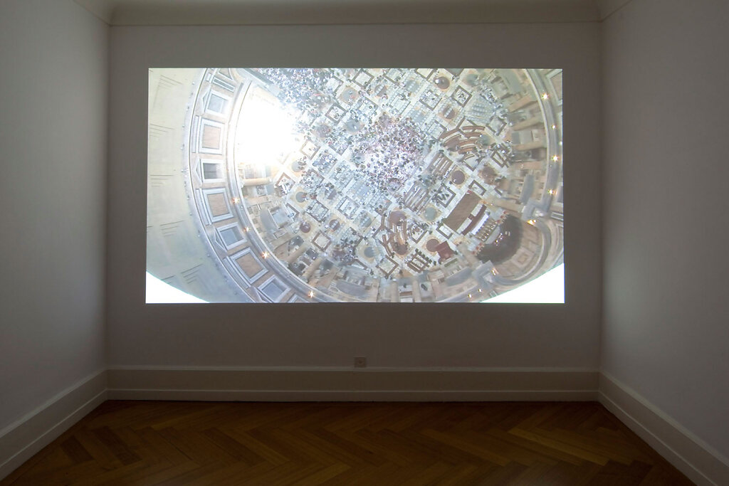 installation view – L’occhio del Pantheon [The eye of the Pantheon] 